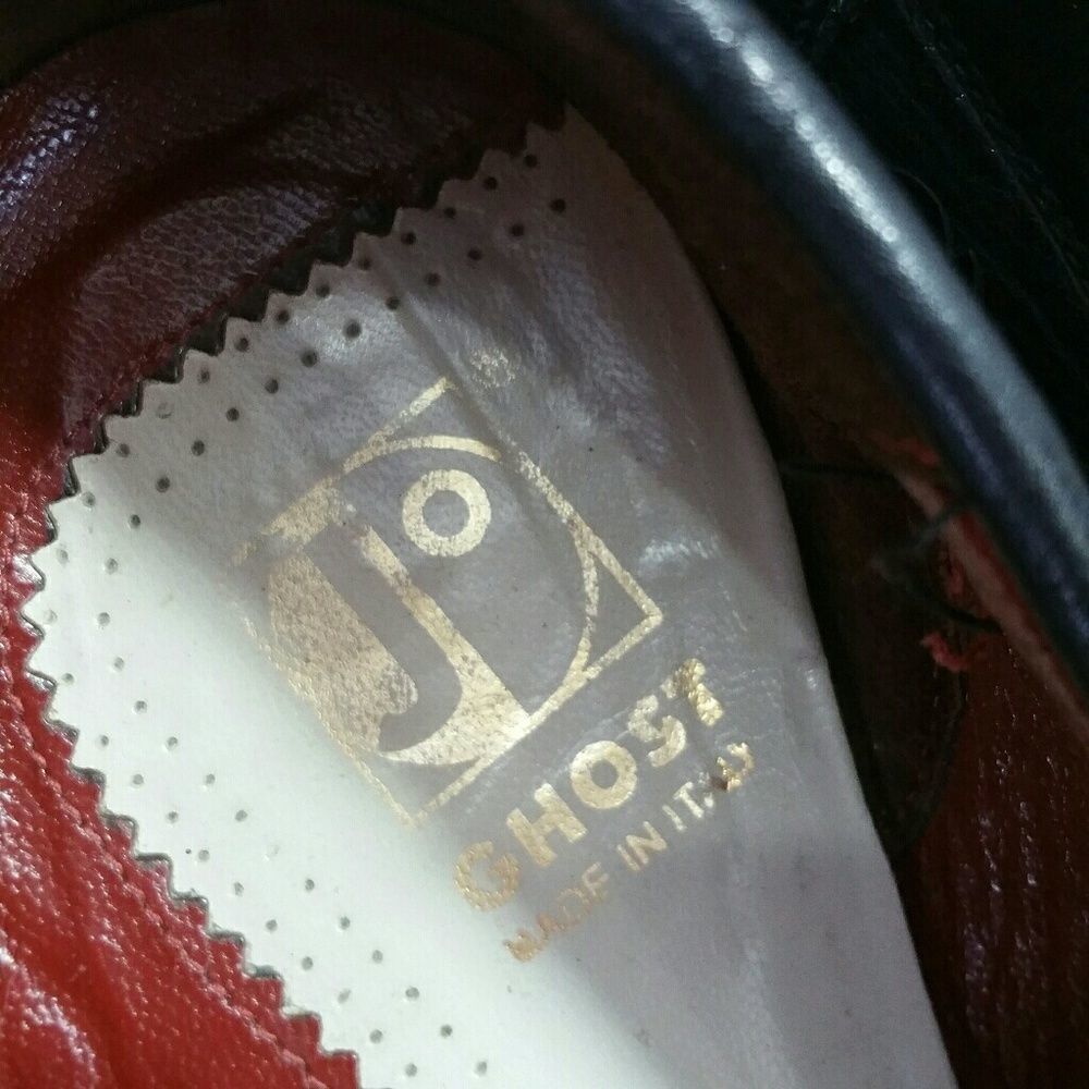 JO Ghost Embossed Leather Slip On Shoes Size 11 - Picture 6 of 8